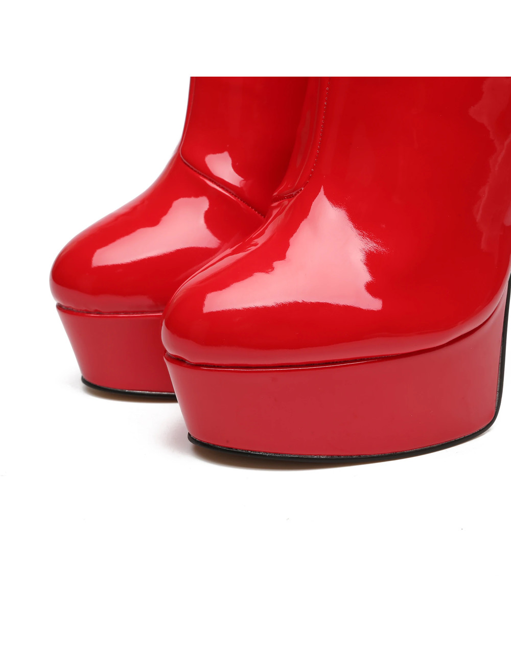 Giaro Giaro SIDDY RED SHINY ANKLE BOOTS