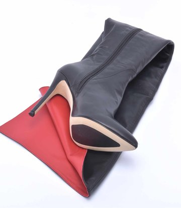 Sanctum Shoes Hoher italienischer Overknee-Stiefel VESTA mit 10cm Pfennigabsatz aus echtem Leder