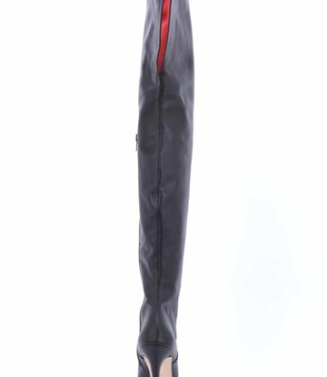 Sanctum Shoes Hoher italienischer Overknee-Stiefel VESTA mit 10cm Pfennigabsatz aus echtem Leder