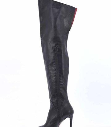 Sanctum Shoes Hoge Italiaanse dijlaarzen VESTA met naaldhakken van 10 cm van echt leer