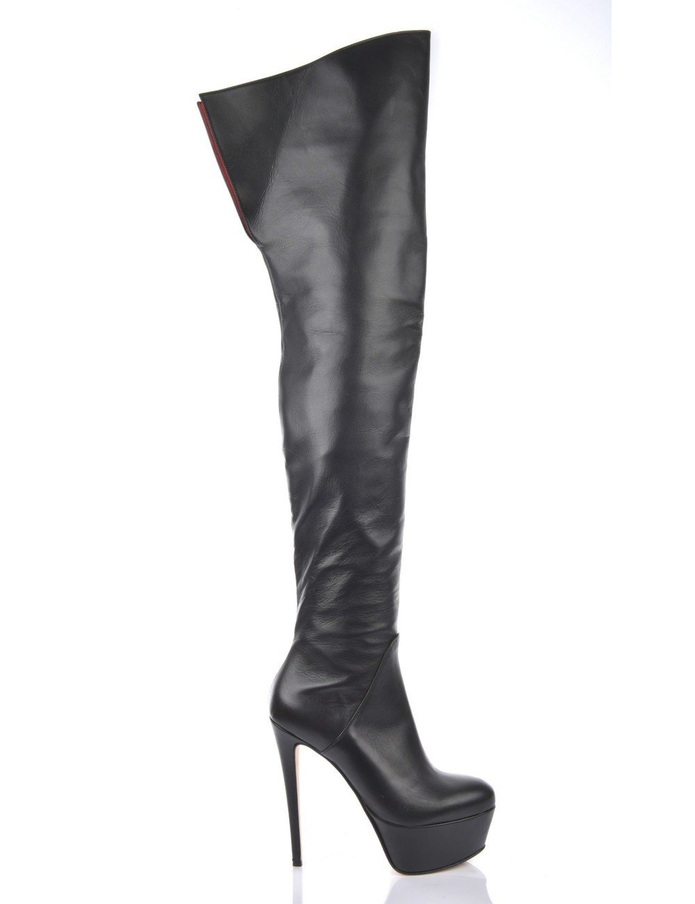 Sanctum High Italian thigh boots ISIS with platform heels in real leather