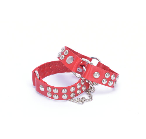 Sanctum Shoes STIEFELRIEMEN AUS LEDER "LEA" - ROT NAPPA