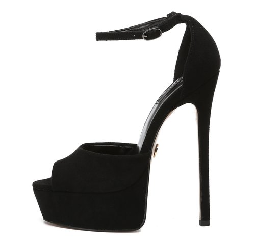 VASHOP Womens Platform Stiletto High Heels Pumps Peep Toe Dress Sandals Shoes,Black Snake/13