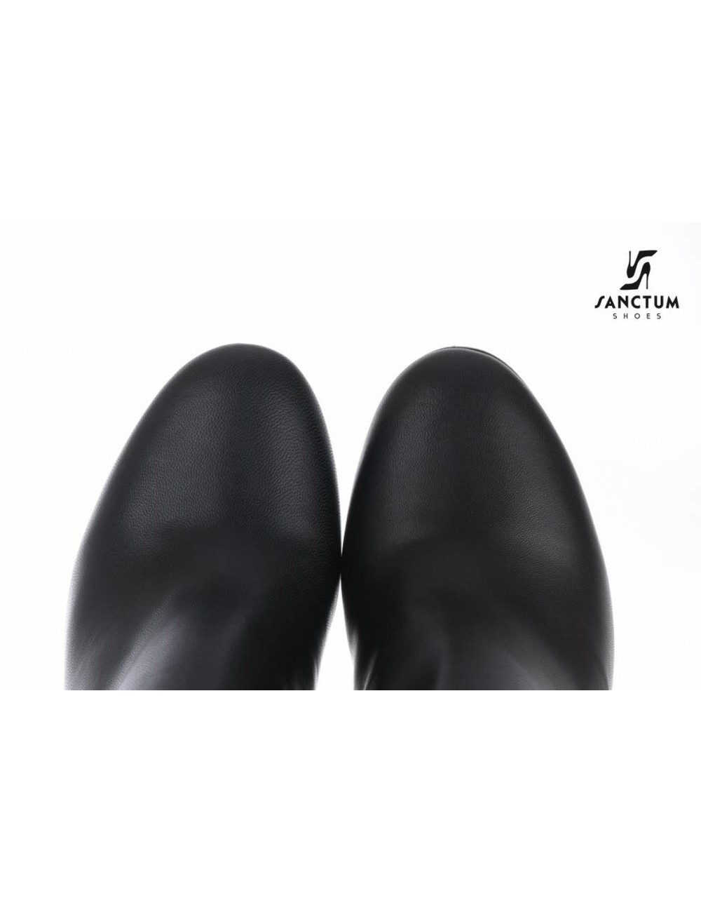 Sanctum Italian ankle boots with block heels made of genuine calf leather