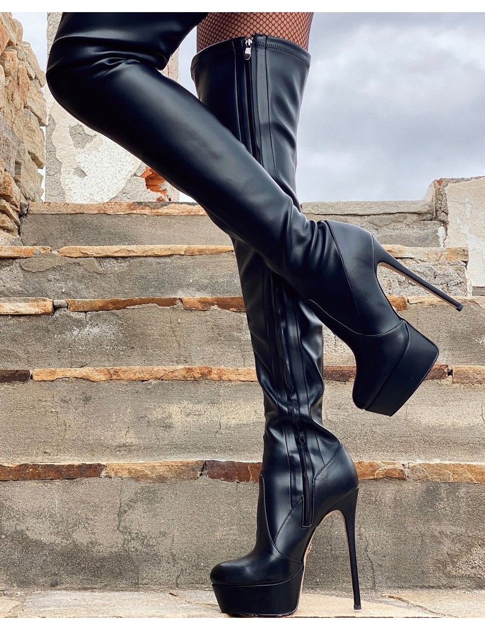Chiara in the Sutton black matte - Shoebidoo Shoes | Giaro high heels