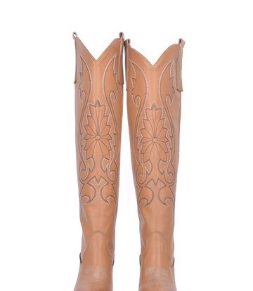 Sanctum Shoes Cardinale leren hoge cowboy laarzen