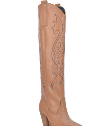Sanctum Shoes Brown leather Cardinale cowboy boots