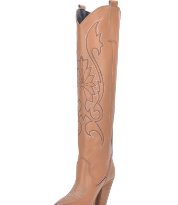 Sanctum Shoes Brown leather Cardinale cowboy boots