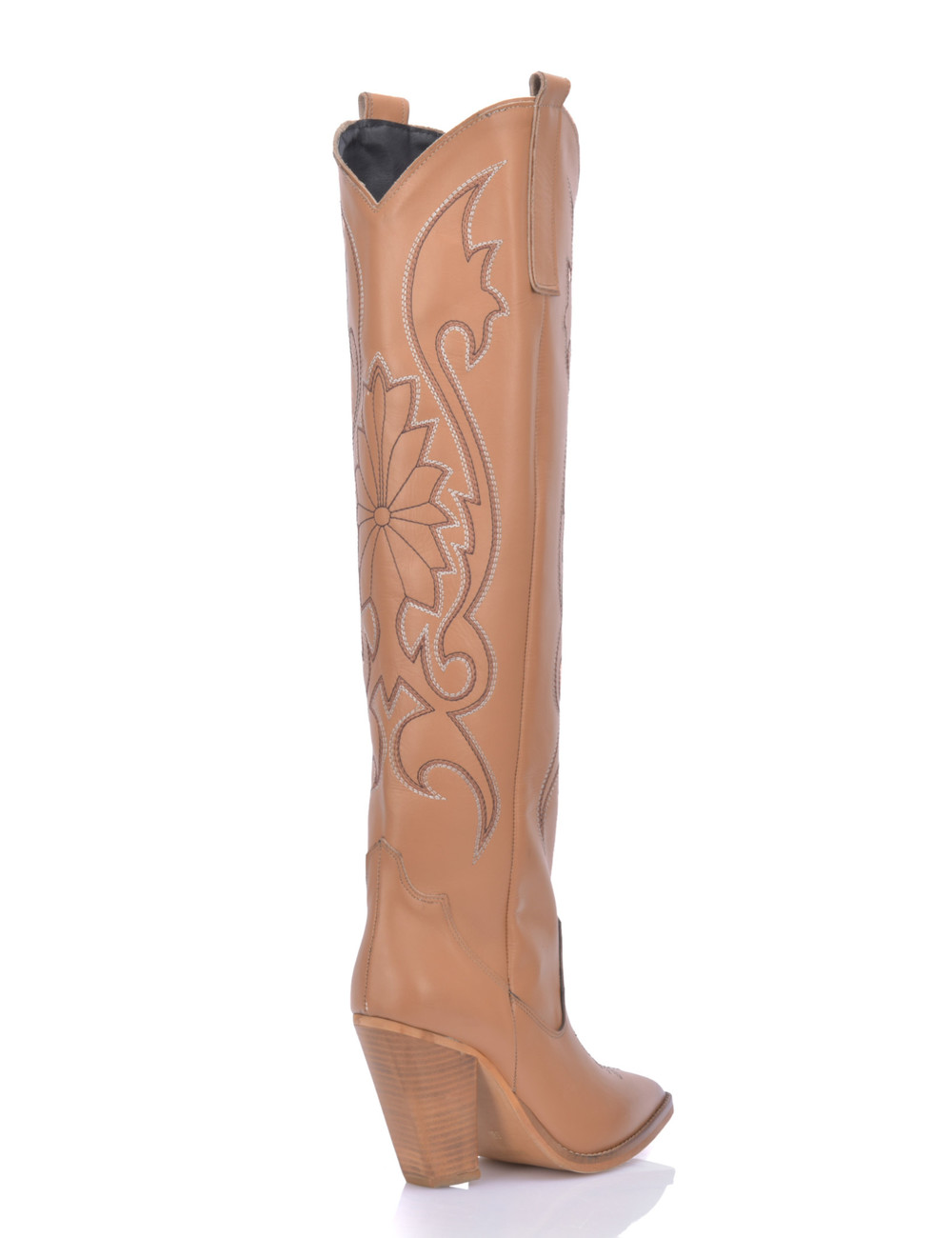 Sanctum Shoes Cardinale leren hoge cowboy laarzen