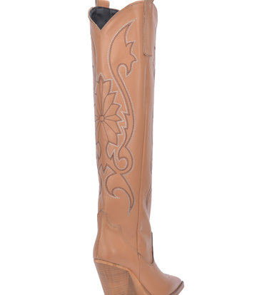 Sanctum Shoes Brown leather Cardinale cowboy boots