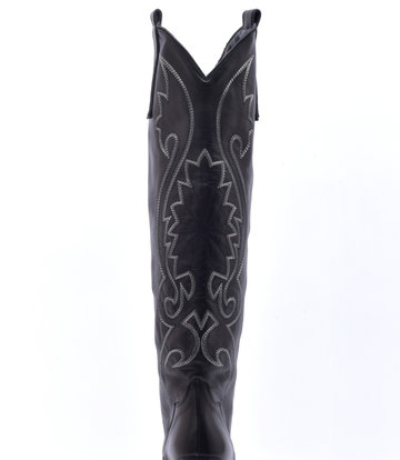 Sanctum Shoes Cardinale leren hoge hakken cowboy laarzen