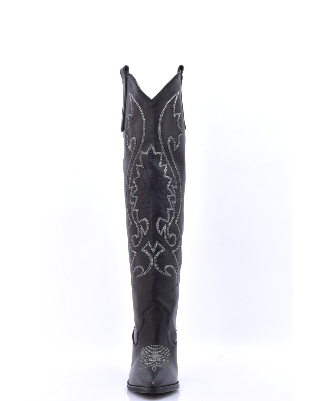 Sanctum Shoes Braune leder High Heel Cowboystiefel  Cardinale