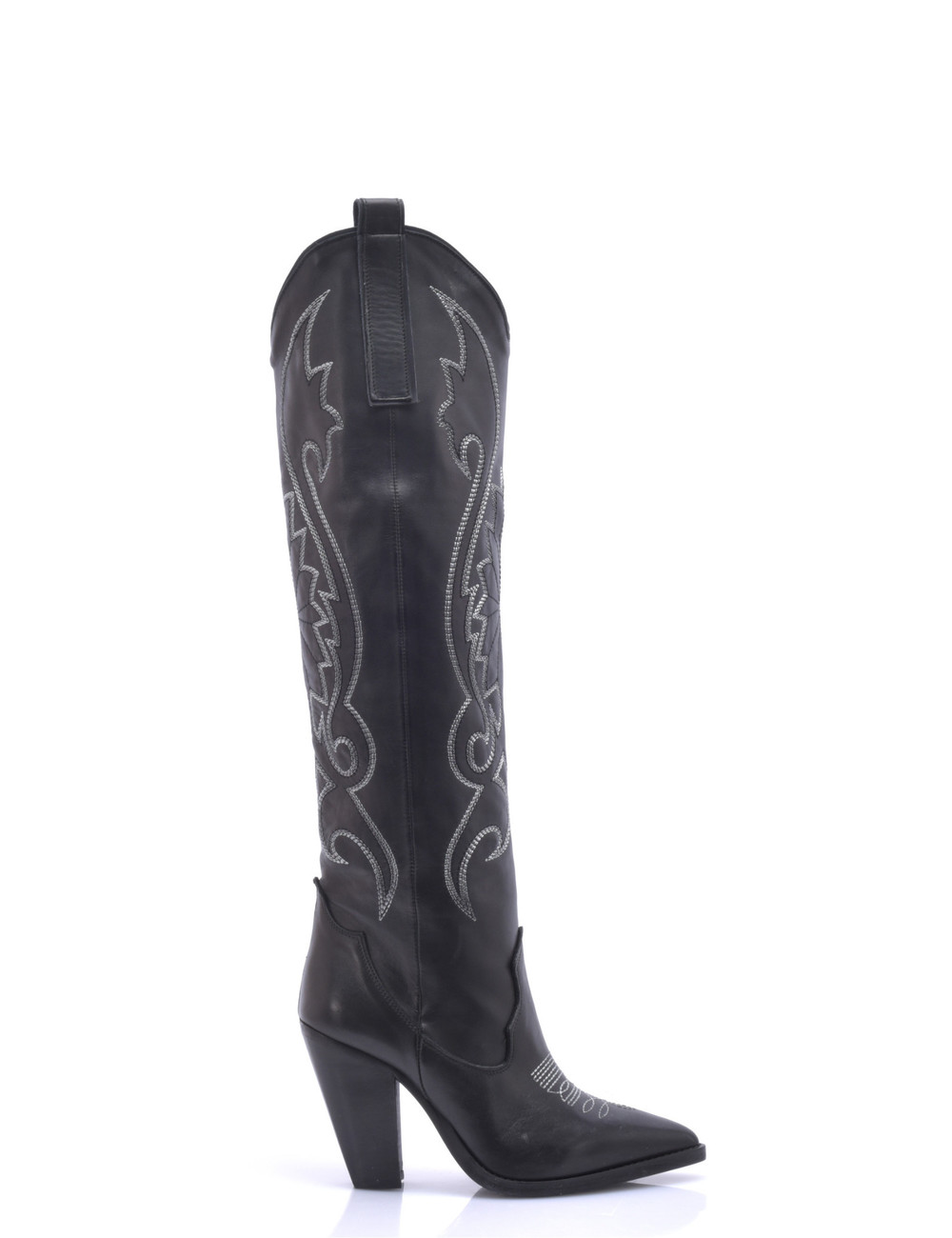 Sanctum Leather Cardinale high heel cowboy boots