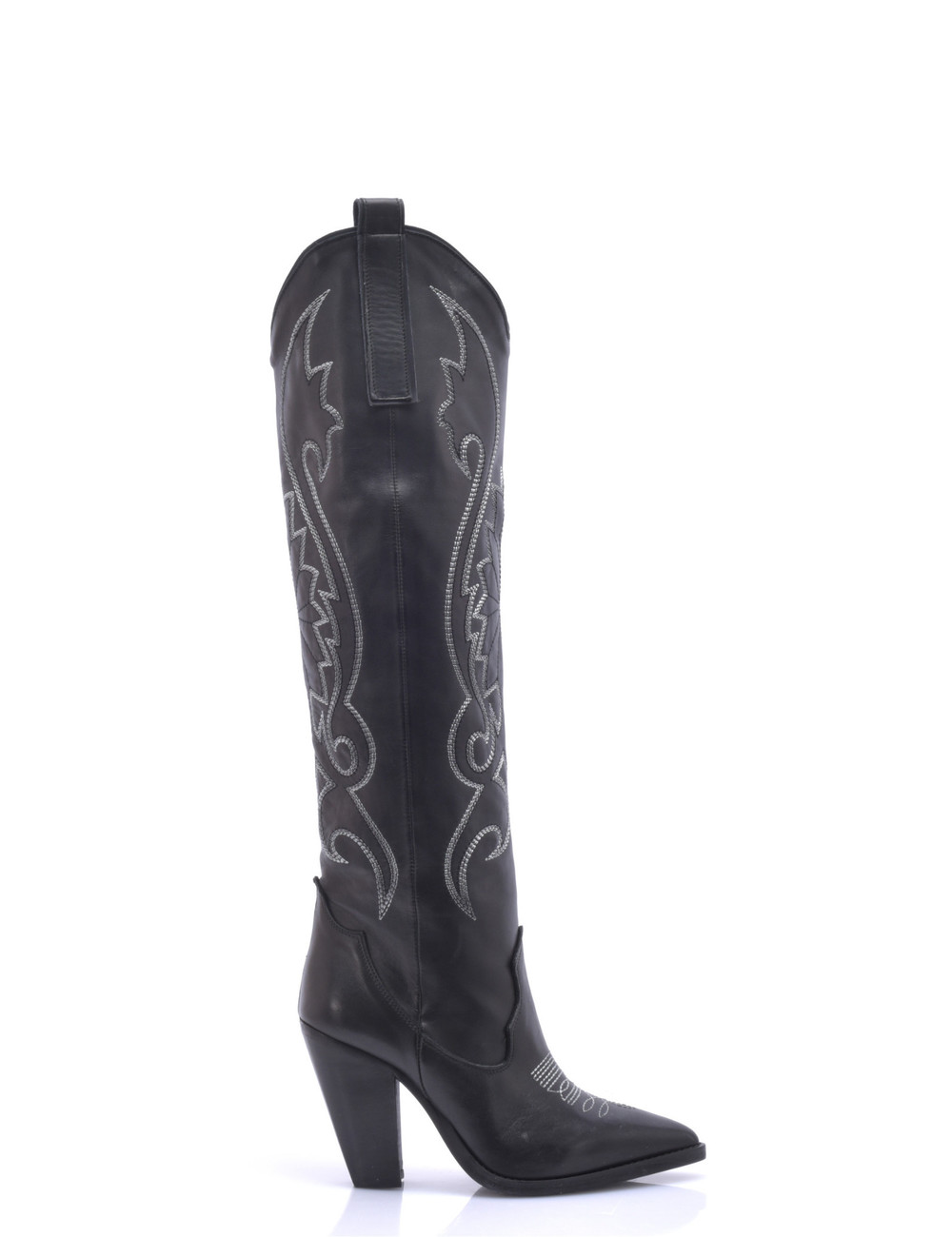 Sanctum Shoes Braune leder High Heel Cowboystiefel  Cardinale
