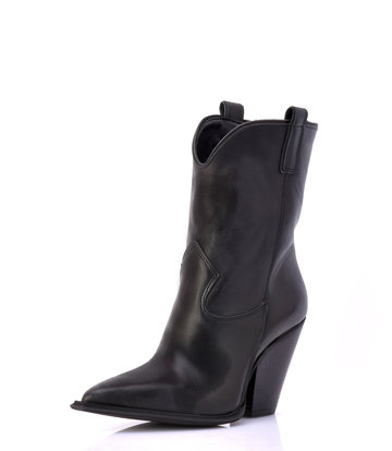 Sanctum Shoes Short leather Julie High Heeled cowboy boots