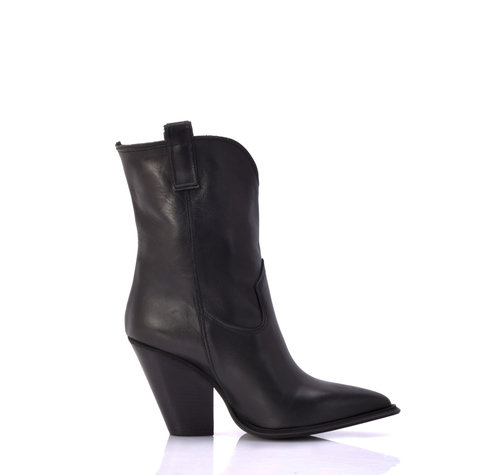 Sanctum Shoes JULIE ZWART LEREN COWBOY LAARZEN