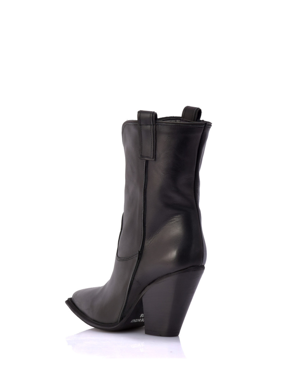 Sanctum Shoes Short leather Julie High Heeled cowboy boots