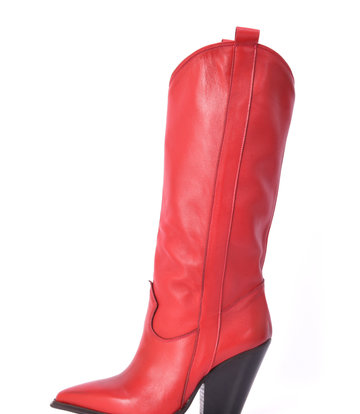 Sanctum Shoes Racquel leder Cowboystiefel  rot