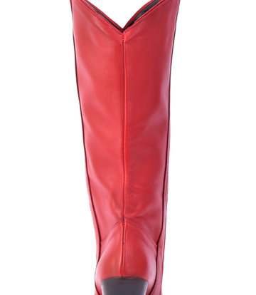 Sanctum Shoes Red leather Racuel high heel cowboy boots