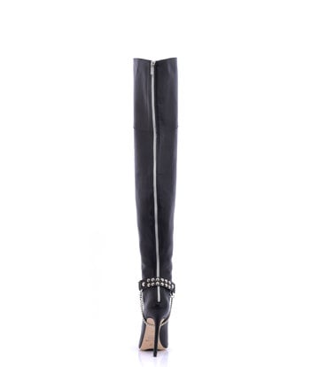 Sanctum High Italian THIGH boots VESPER with full back zipper in genuine leather