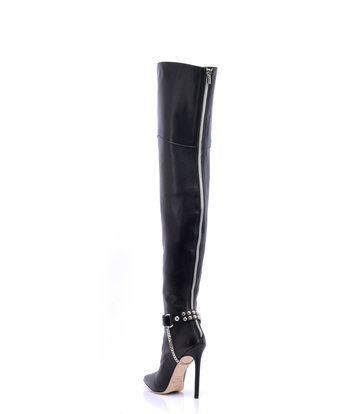 Sanctum Shoes Hohe italienische THIGH Stiefel VESPER mit Stilettoabsatz aus echtem Leder