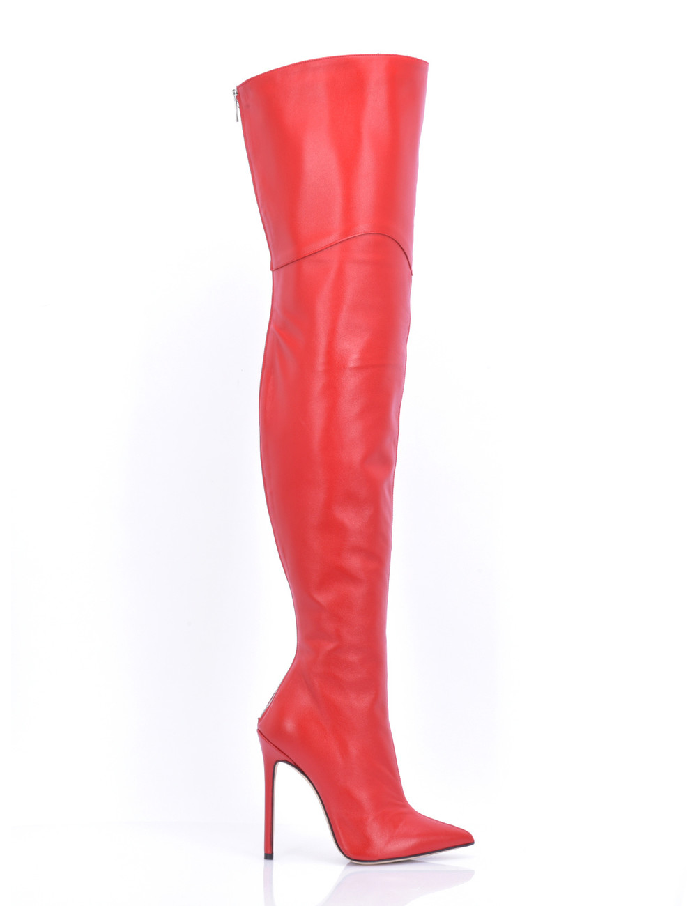 Sanctum Shoes Hoge Italiaanse DIJlaarzen VESPER met achter rits in echt leer