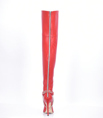 Sanctum Shoes Hoge Italiaanse DIJlaarzen VESPER met achter rits in echt leer