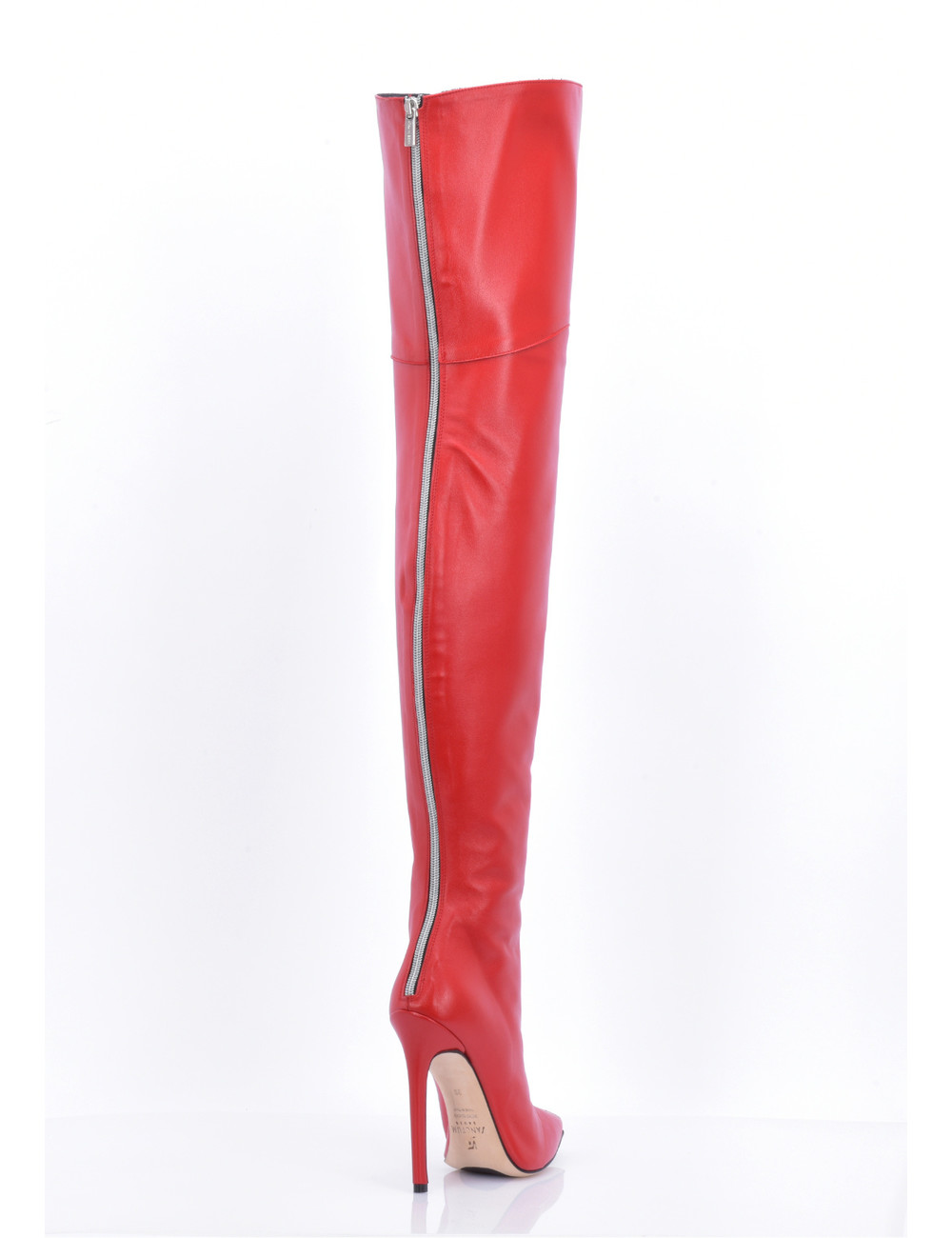 Sanctum Shoes Hoge Italiaanse DIJlaarzen VESPER met achter rits in echt leer