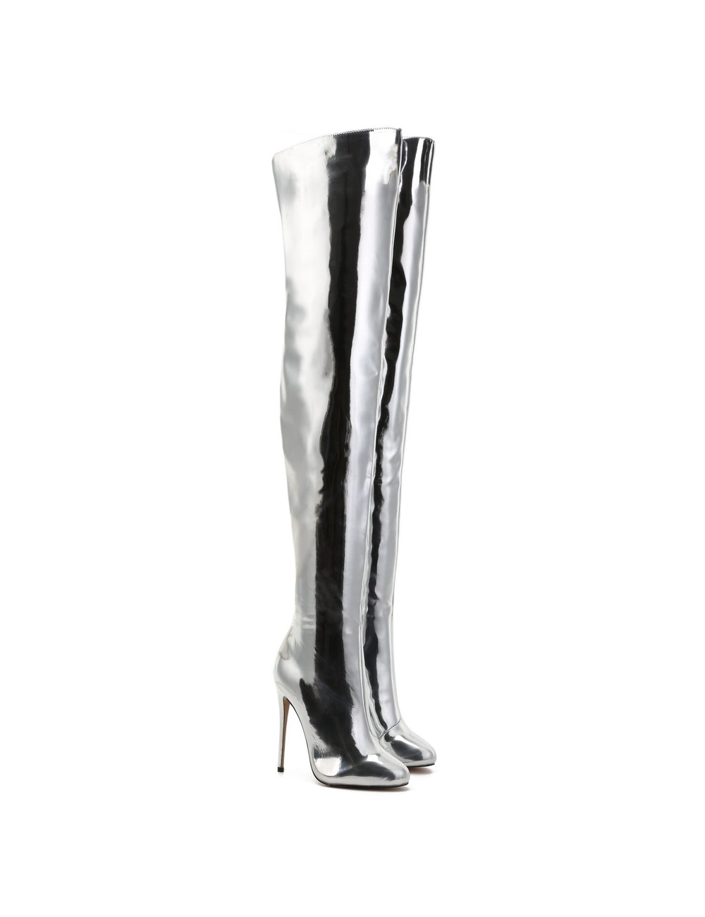 Giaro Giaro BELINDA SILVER SHINY THIGH BOOTS