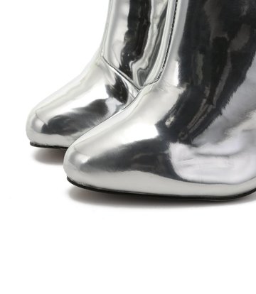 Giaro Giaro BELINDA SILVER SHINY THIGH BOOTS