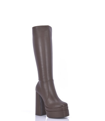 Stephan STEPHAN SEVERINE PLATEAU-KNIESTIEFEL | BRAUN MATT