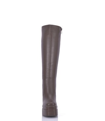 Stephan STEPHAN SEVERINE PLATFORM KNIE LAARZEN | BRUIN MAT