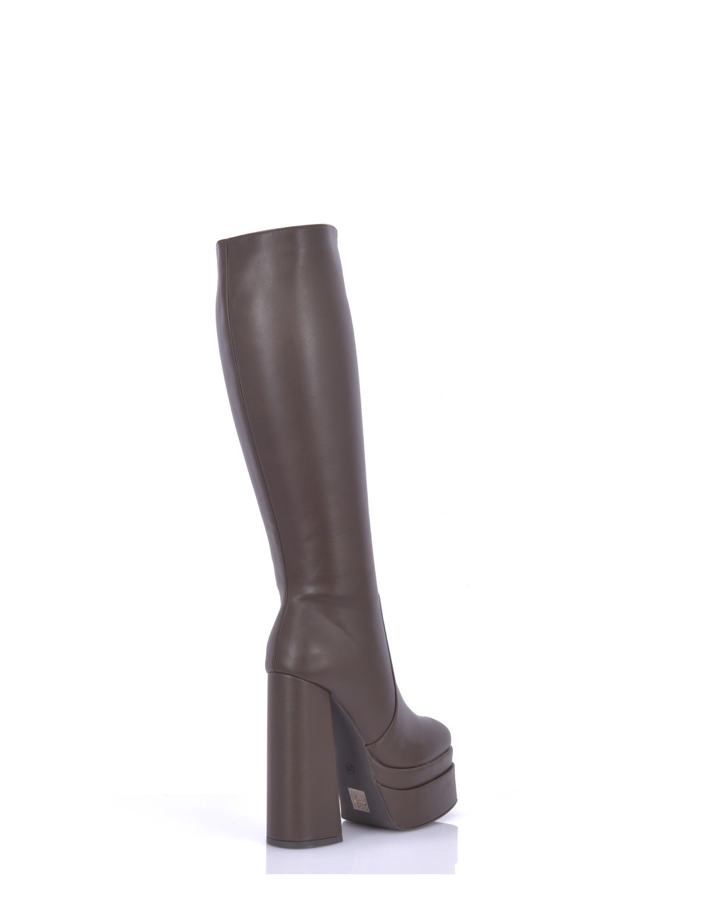 Stephan STEPHAN SEVERINE PLATFORM KNEE BOOTS | BROWN MATTE