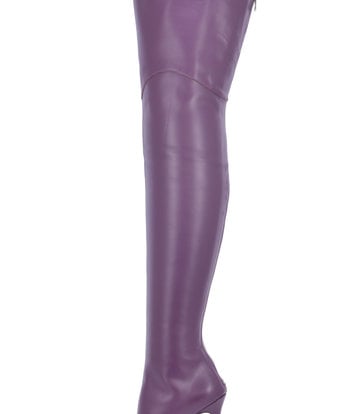 Sanctum Shoes High Italian THIGH boots VESPER with full back zipper in genuine leather
