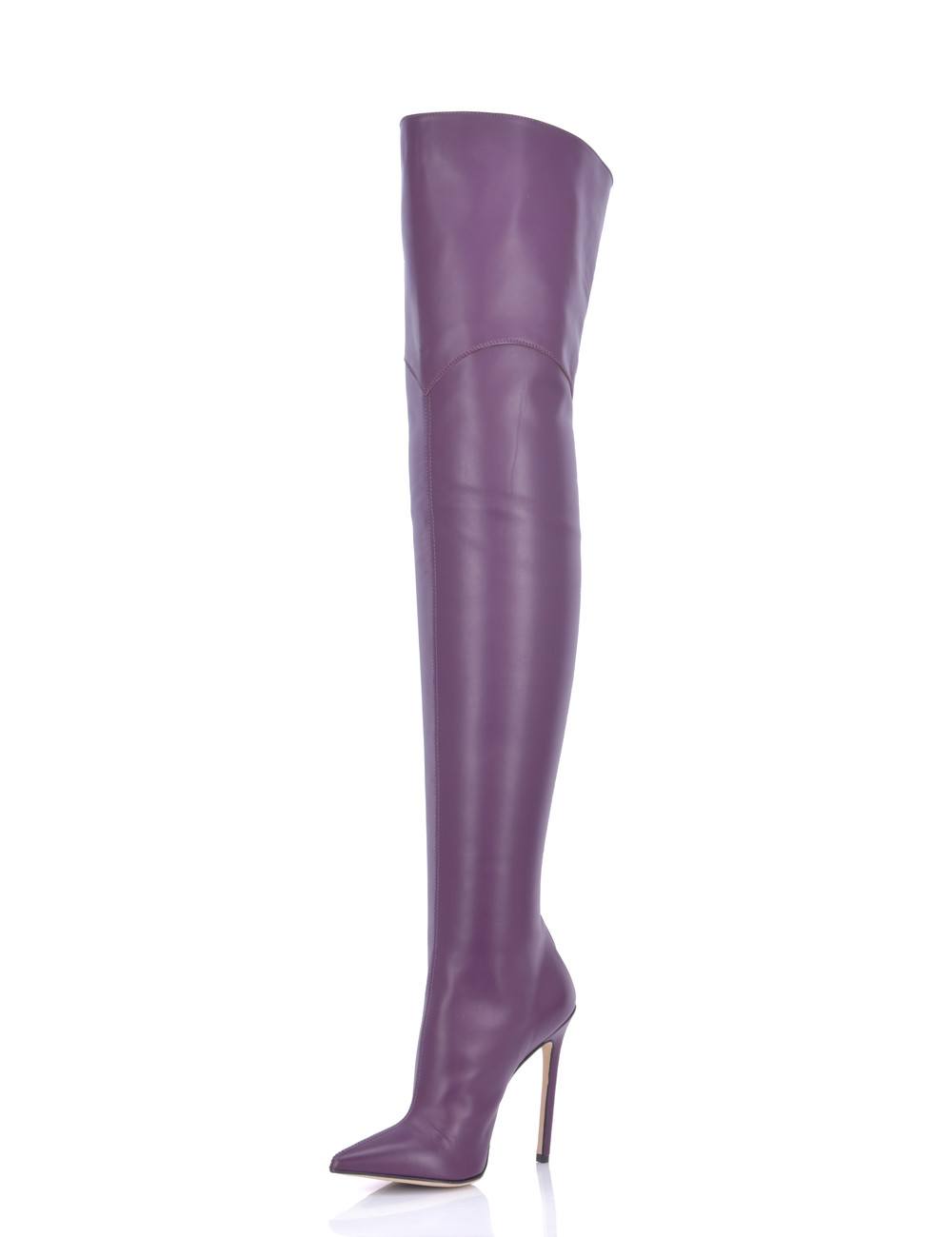 Sanctum Shoes High Italian THIGH boots VESPER with full back zipper in genuine leather