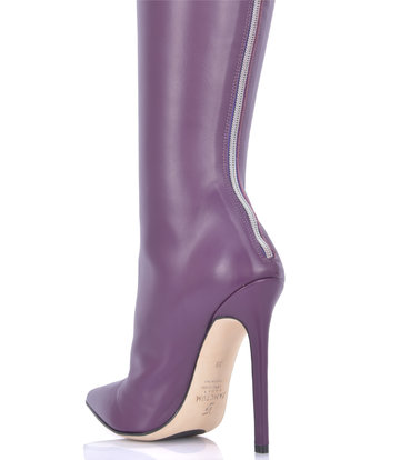 Sanctum Shoes High Italian THIGH boots VESPER with full back zipper in genuine leather