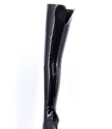 Sanctum Vegan  High crotch boots VESTA with stiletto heels in Italian VEGAN shiny leather