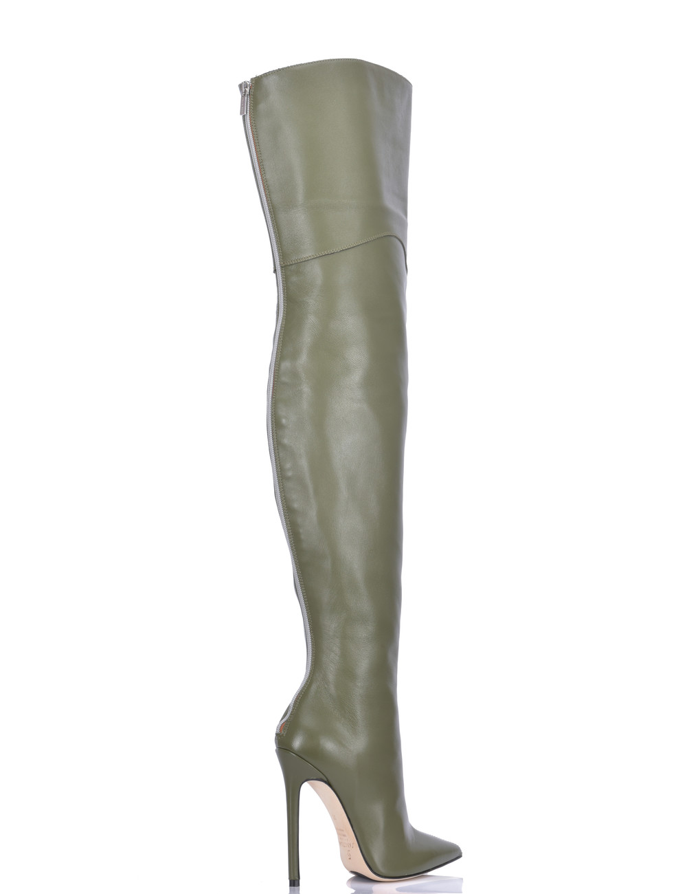 Sanctum Shoes High Italian THIGH boots VESPER with full back zipper in genuine leather