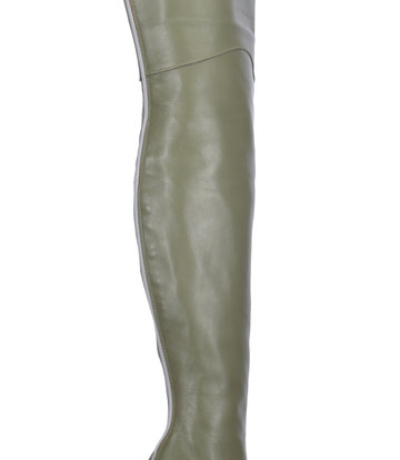 Sanctum Shoes High Italian THIGH boots VESPER with full back zipper in genuine leather