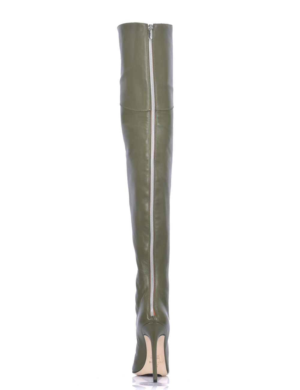 Sanctum Shoes Hoge Italiaanse DIJlaarzen VESPER met achter rits in echt leer