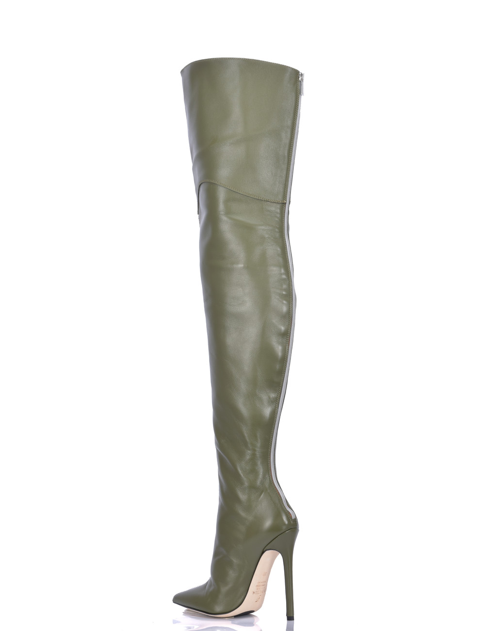 Sanctum Shoes High Italian THIGH boots VESPER with full back zipper in genuine leather