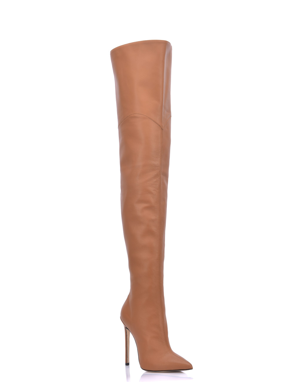 Sanctum Shoes High Italian THIGH boots VESPER with full back zipper in genuine leather