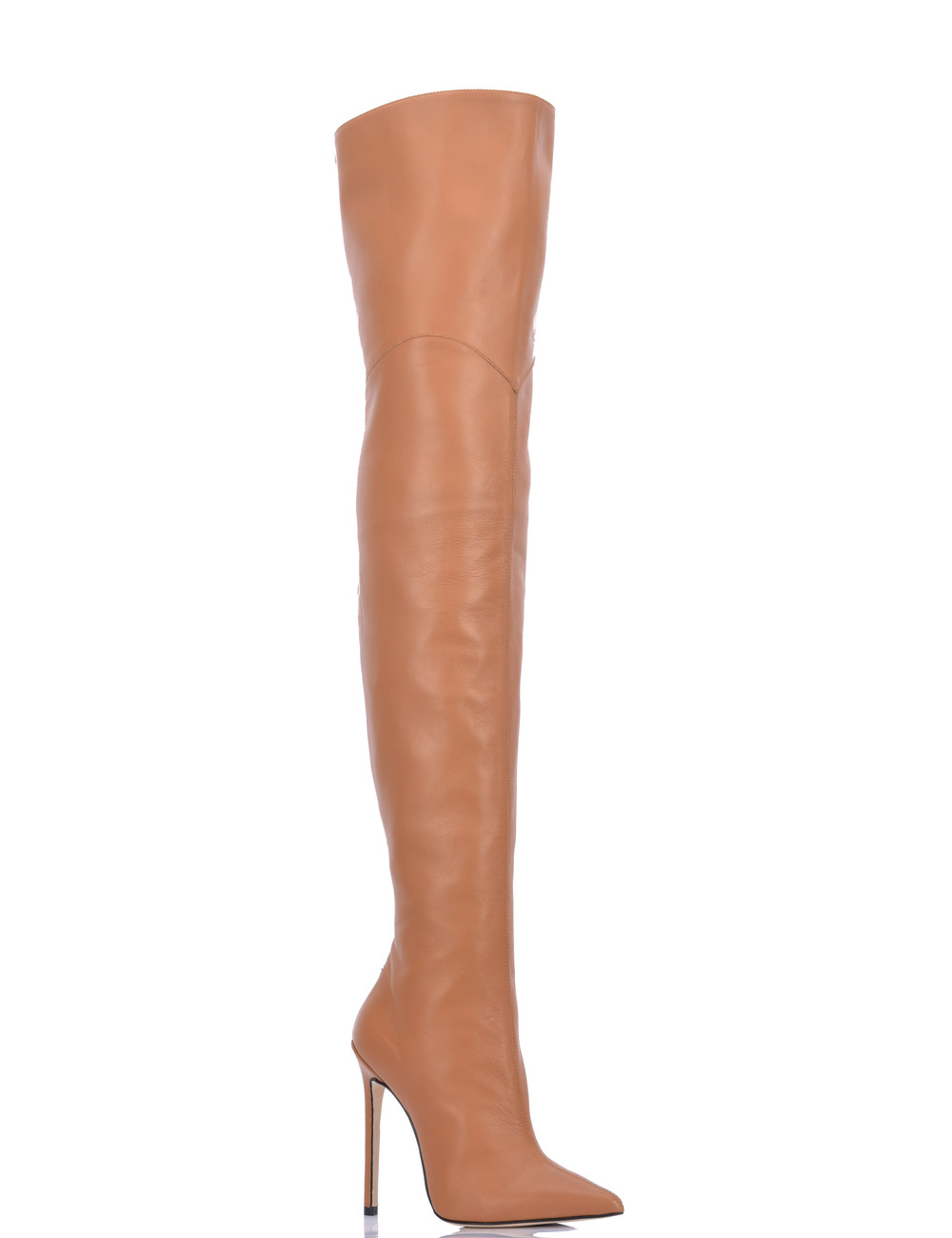 Sanctum Shoes High Italian THIGH boots VESPER with full back zipper in genuine leather