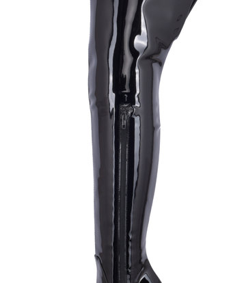 Sanctum Synthetic Leather Thigh High boots GIGI with stiletto heels in Italian Shiny Leather