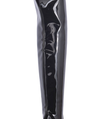 Sanctum Synthetic Leather Dijhoge laarzen GIGI met stilettohakken van glanzend Italiaans leer