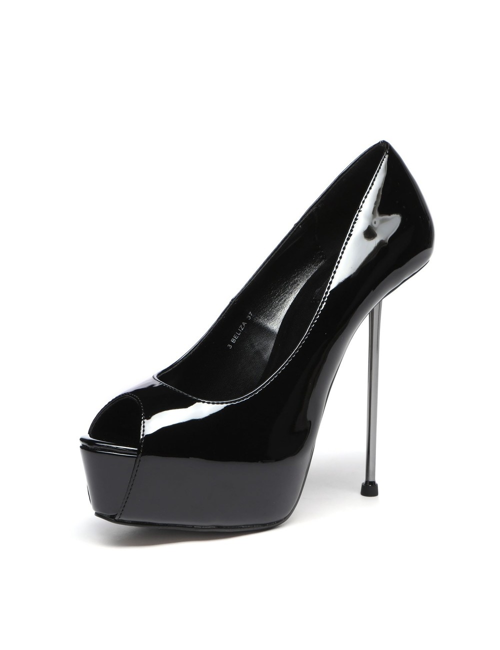 BELIZA BLACK SHINY - Shoebidoo Shoes | Giaro high heels