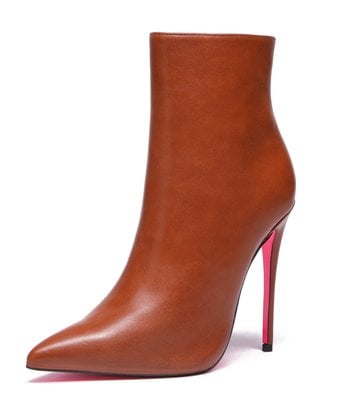 Giaro Giaro TALIA BROWN MATTE ANKLE BOOTS