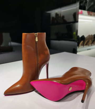 Giaro Giaro TALIA BROWN MATTE ANKLE BOOTS