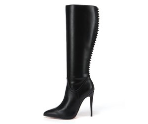 Giaro MINGLE BLACK MATTE KNEE BOOTS - Shoebidoo Shoes | Giaro high heels