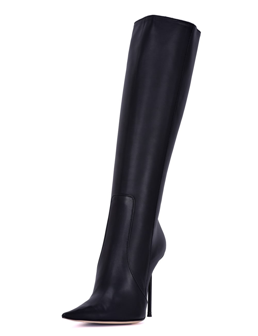 Sanctum Shoes ELEKTRA EXTREME PUNTIGE KNIELAARS ZWART NAPPA